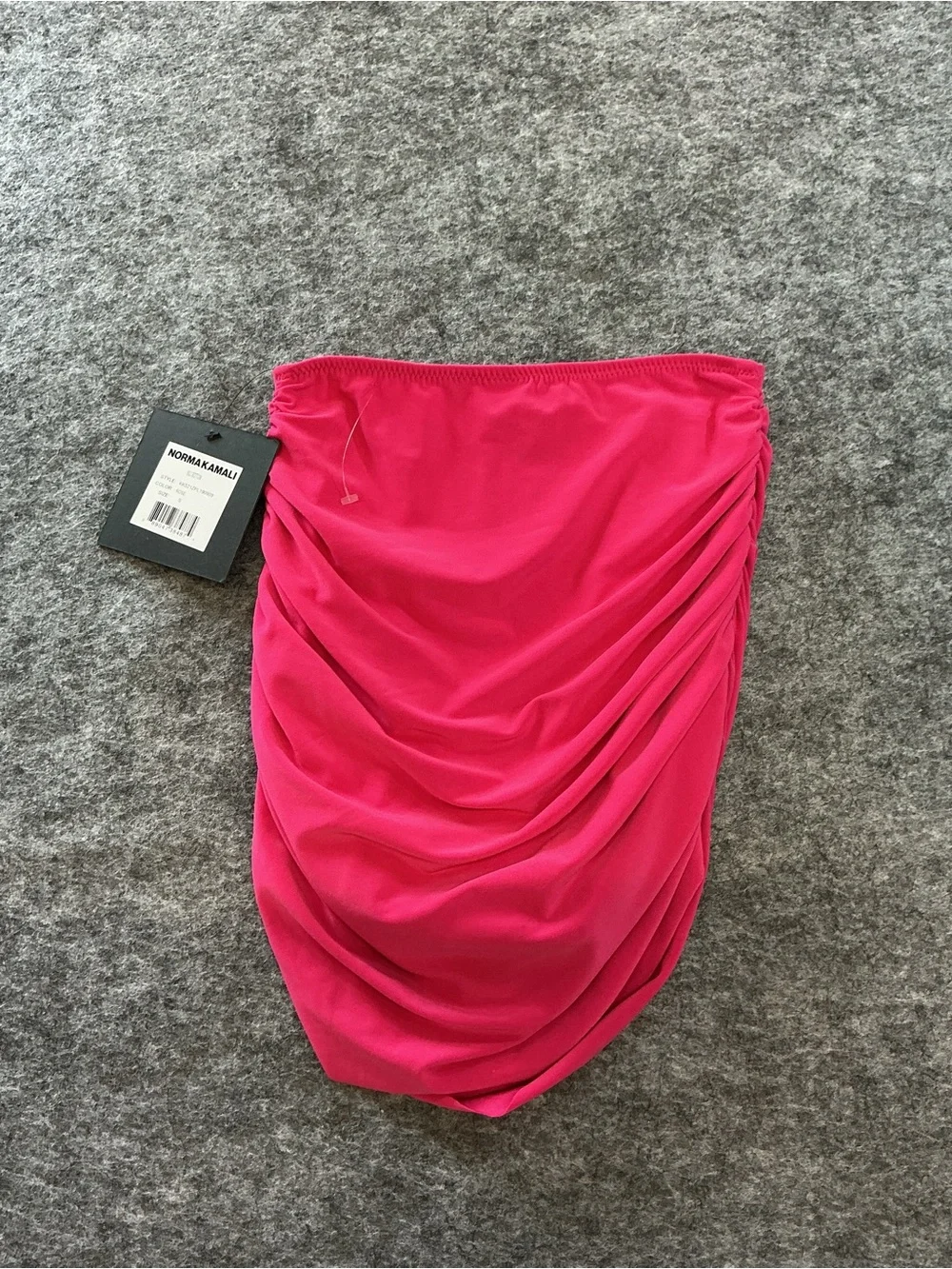 Normakamali Hot Pink Ruched Swim Skirt Size S - Picture 3 of 3
